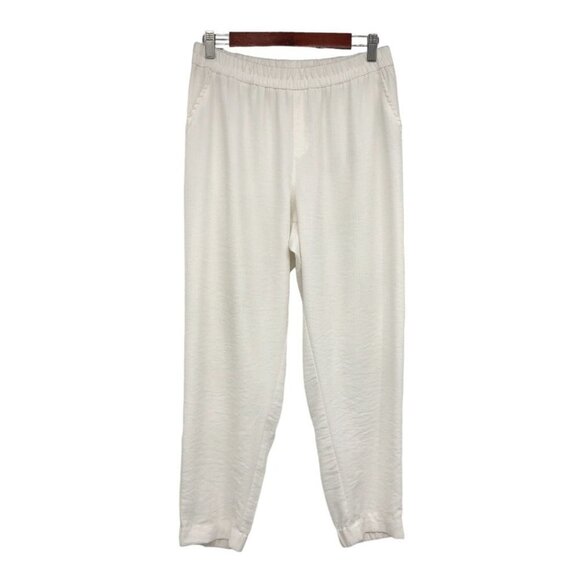 Monk & Lou White loungewear joggers Sweatpants Pockets  size LG - Picture 16 of 16